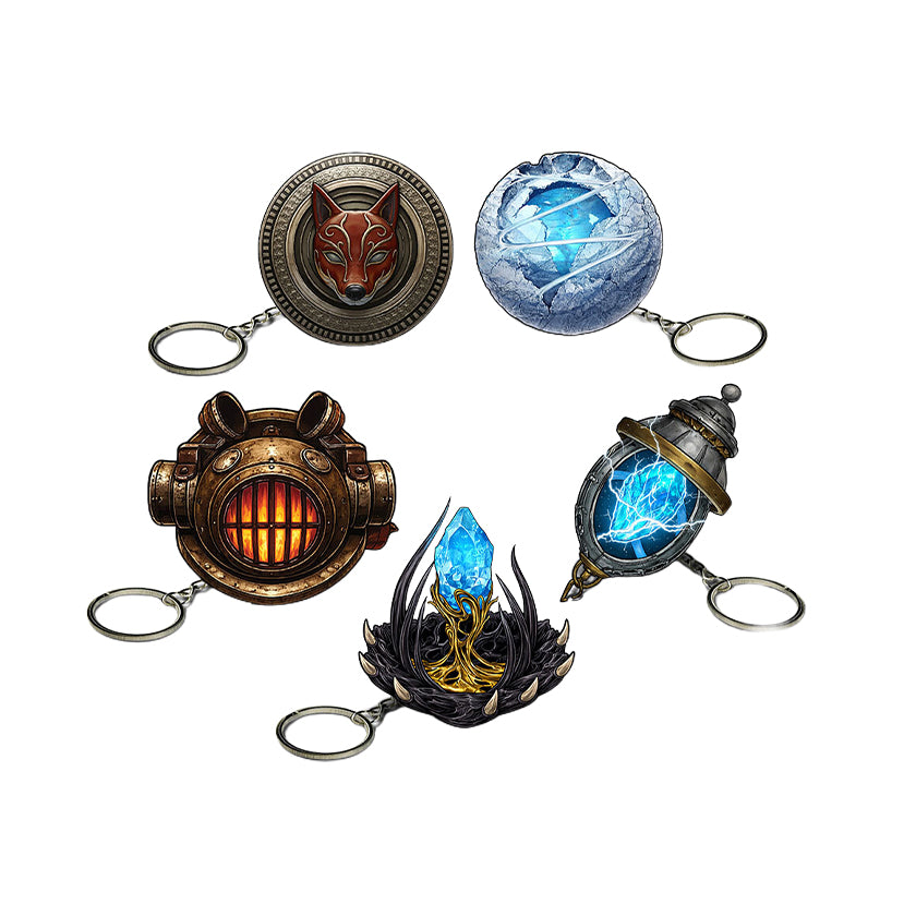 Lies of P Xboxイベント限定ピンズ キーチェーン ステッカー セット Lies of P • Amulet Keychain Blind Bag – Black Screen Records