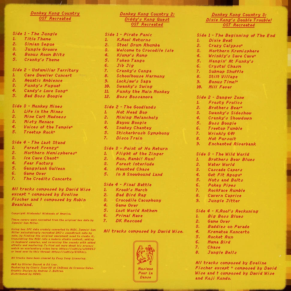 Donkey Kong Country 1, 2 & 3 OST Recreated