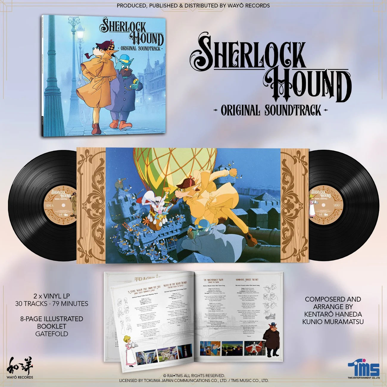 Sherlock Hound • Original Soundtrack • 2xLP – Black Screen Records Sherlock Hound • Original Soundtrack • 2xLP – Black Screen Records