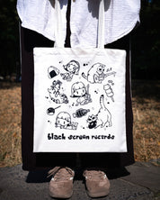 Black Screen Records - Tote Bag - Snacks & Sounds