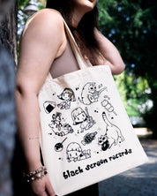 Black Screen Records - Tote Bag - Snacks & Sounds