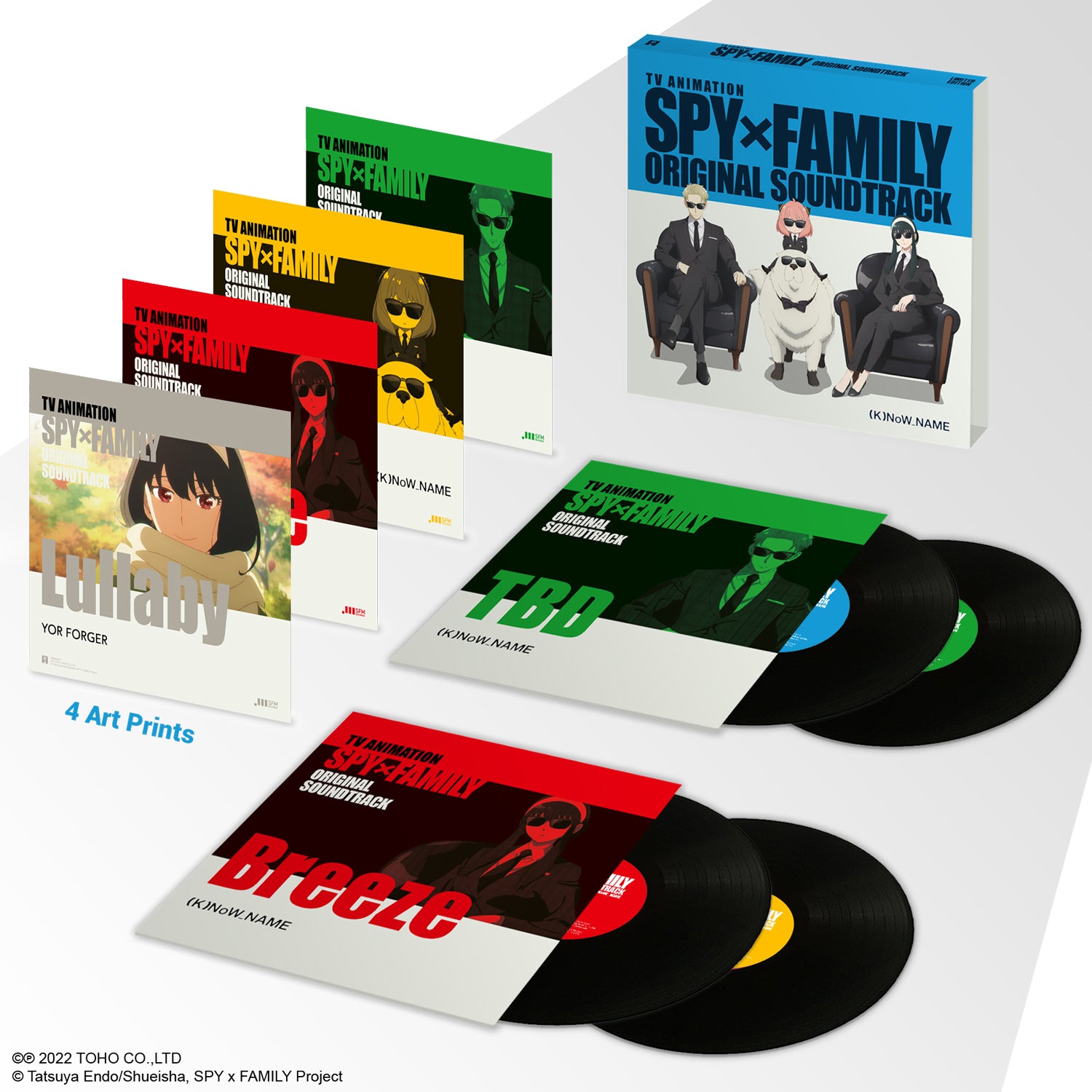Spy x Family Season 1 Original Soundtrack 4xLP Black Vinyl Box Set Inside