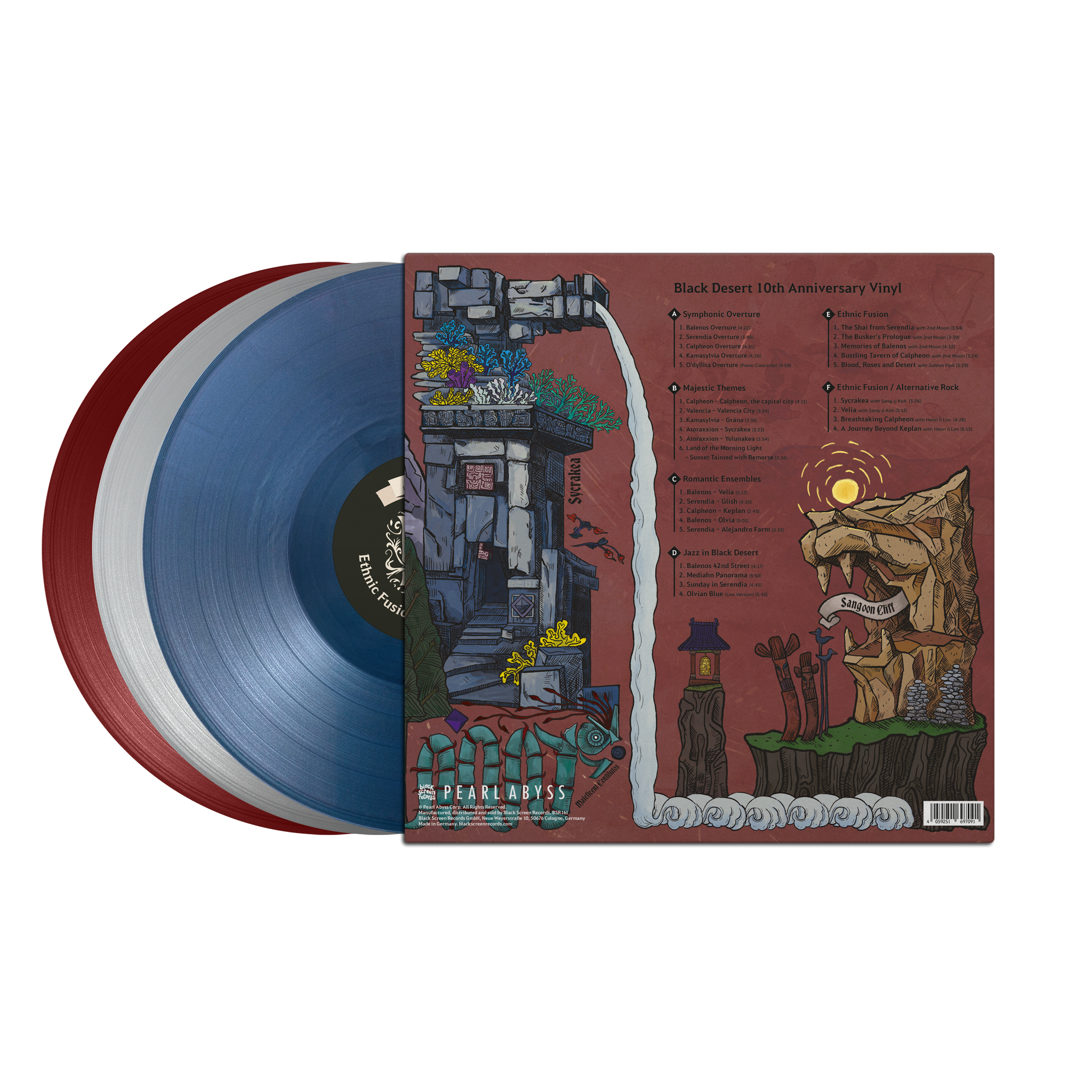 Black Desert 10th Anniversary Vinyl Back Mock-up