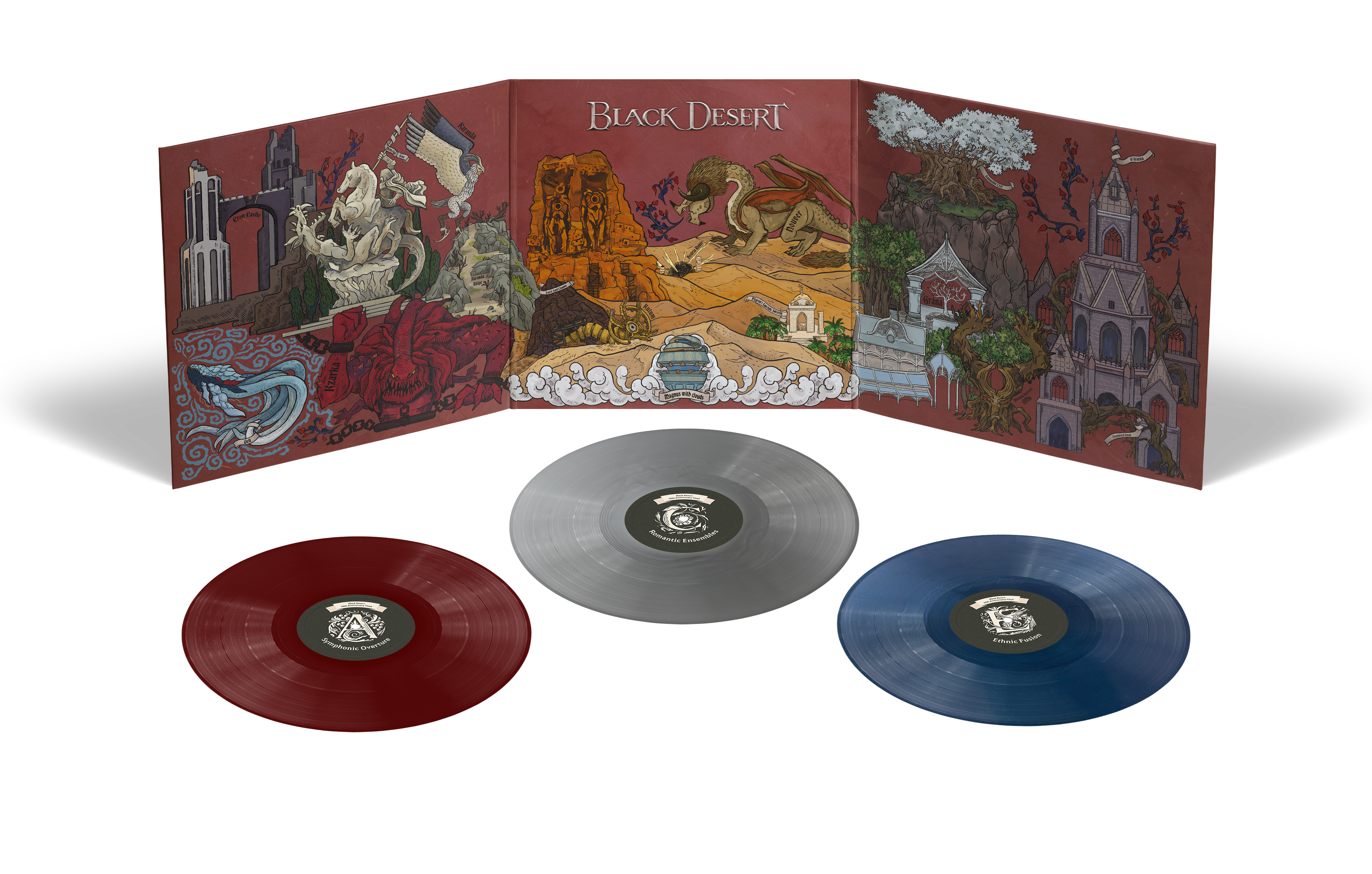 Black Desert 10th Anniversary Trifold Sleeve Packaging Mock-up