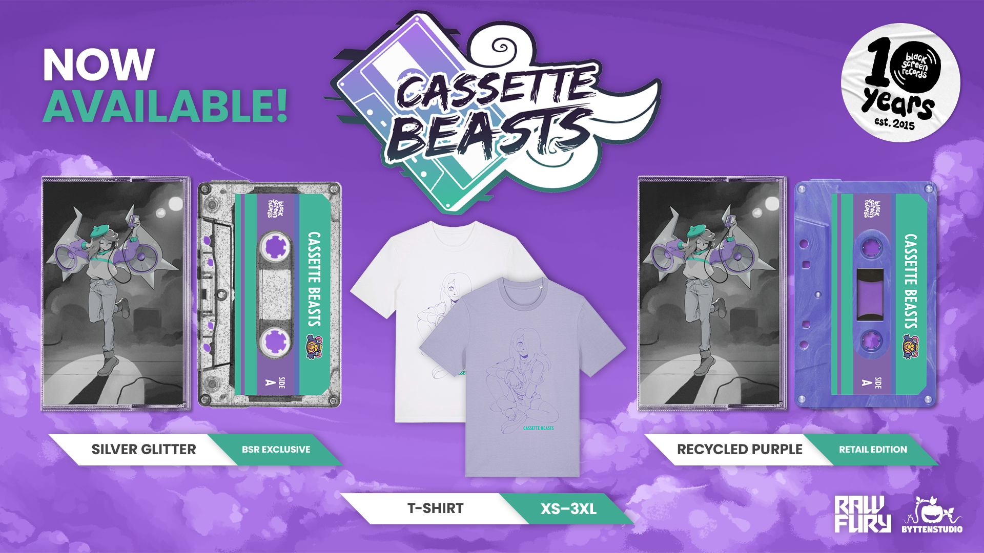 Cassette Beasts • T-Shirt • Sunny [Lavender]