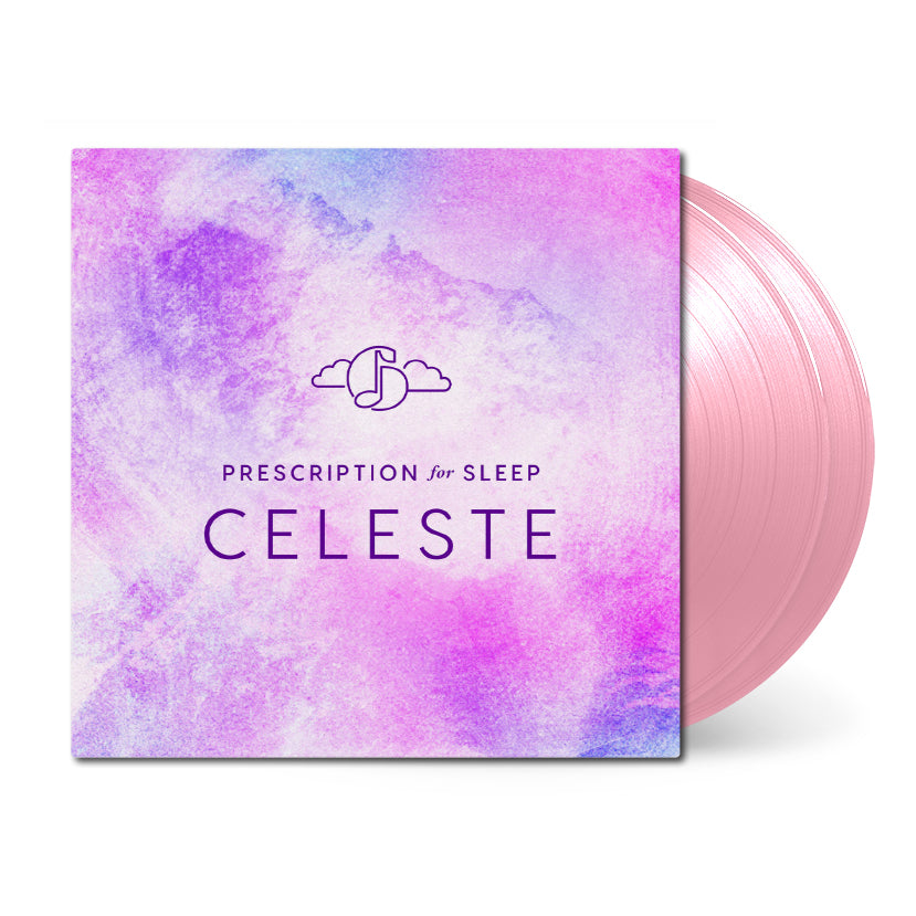 Prescription for Sleep: Celeste 2xLP Pink Vinyl Mock-up