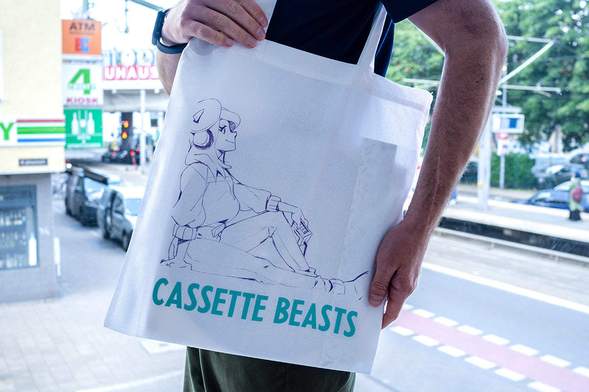 Cassette Beasts • Tote Bag • Outlines [White]