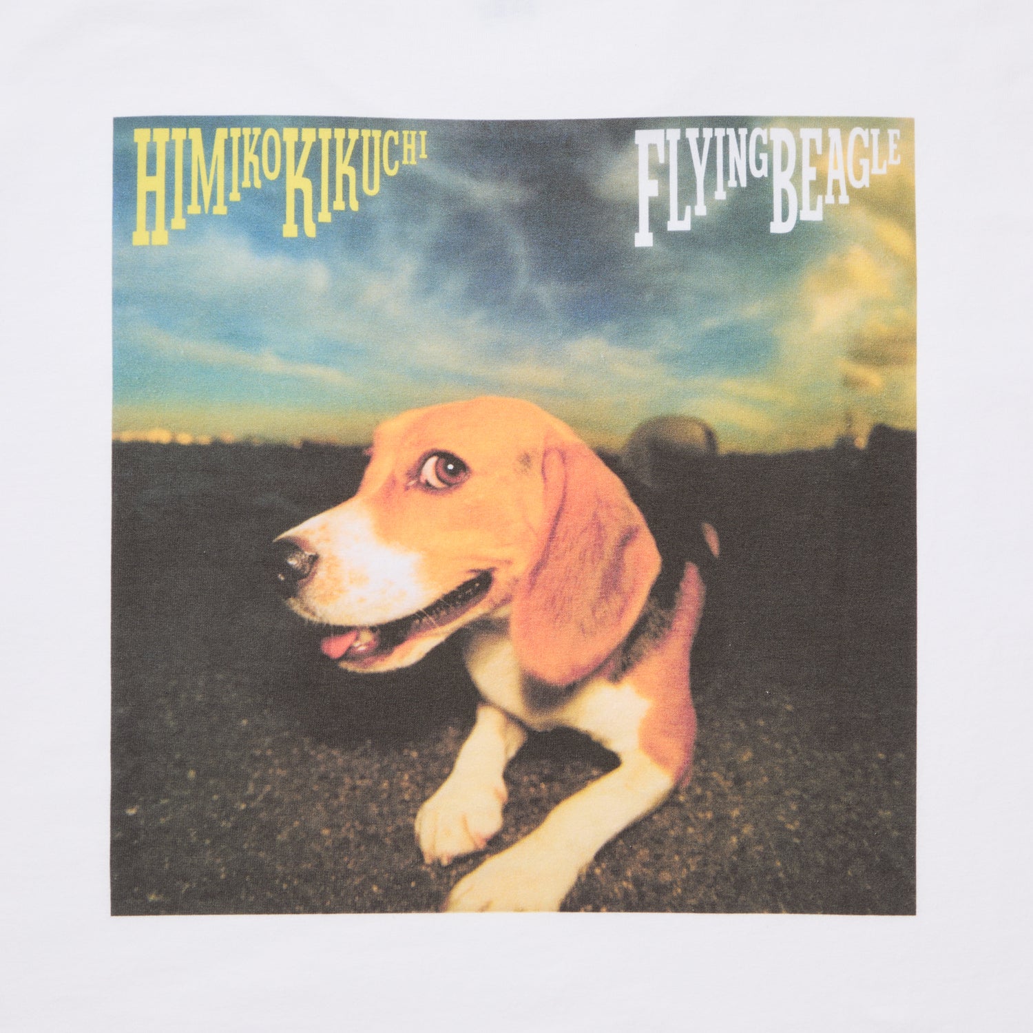 Himiko Kikuchi - "FLYING BEAGLE" T-shirt [White]