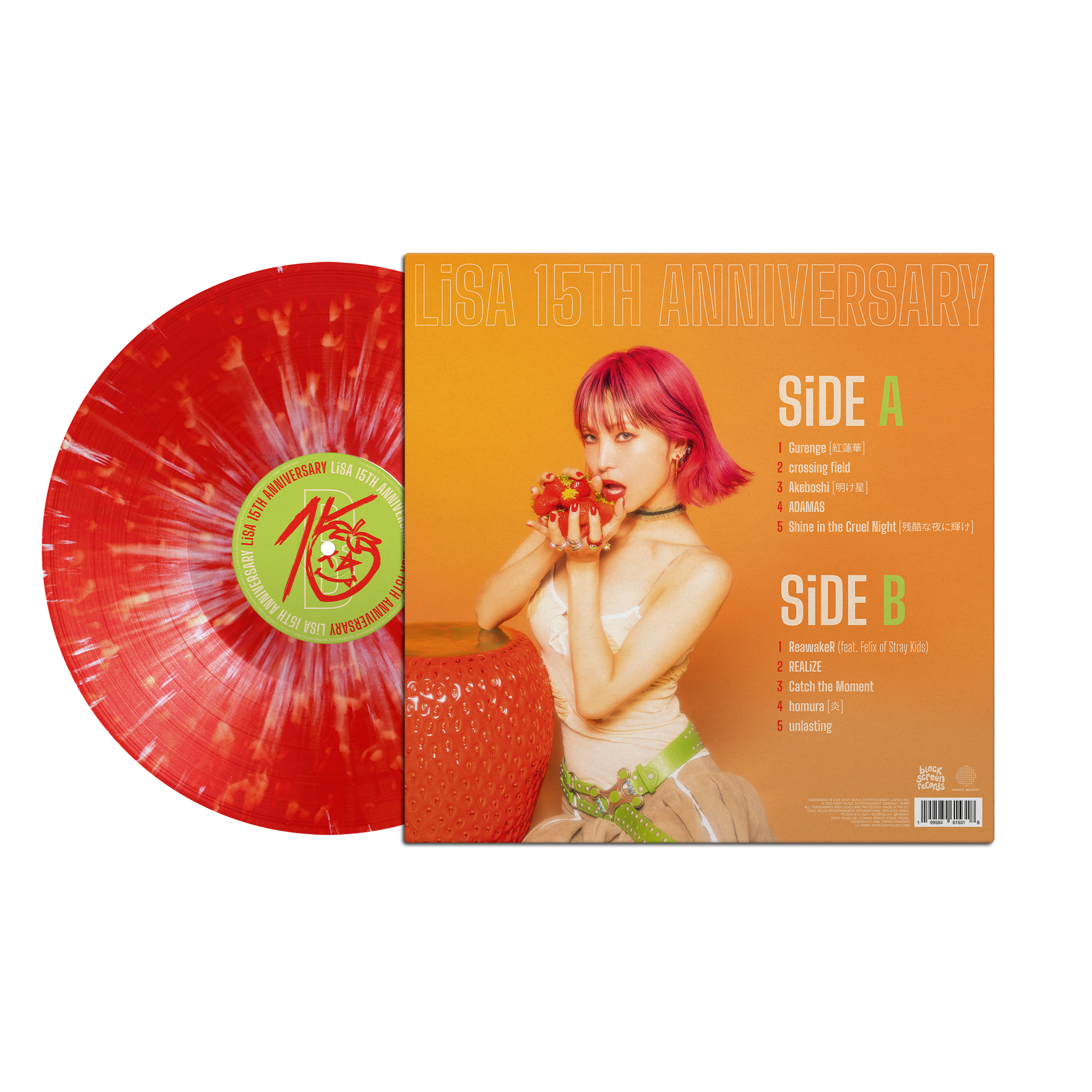 LiSA 15th Anniversary: Anime Songs • 1xLP Vinyl – Black Screen Records LiSA 15th Anniversary: Anime Songs • 1xLP Vinyl – Black Screen Records