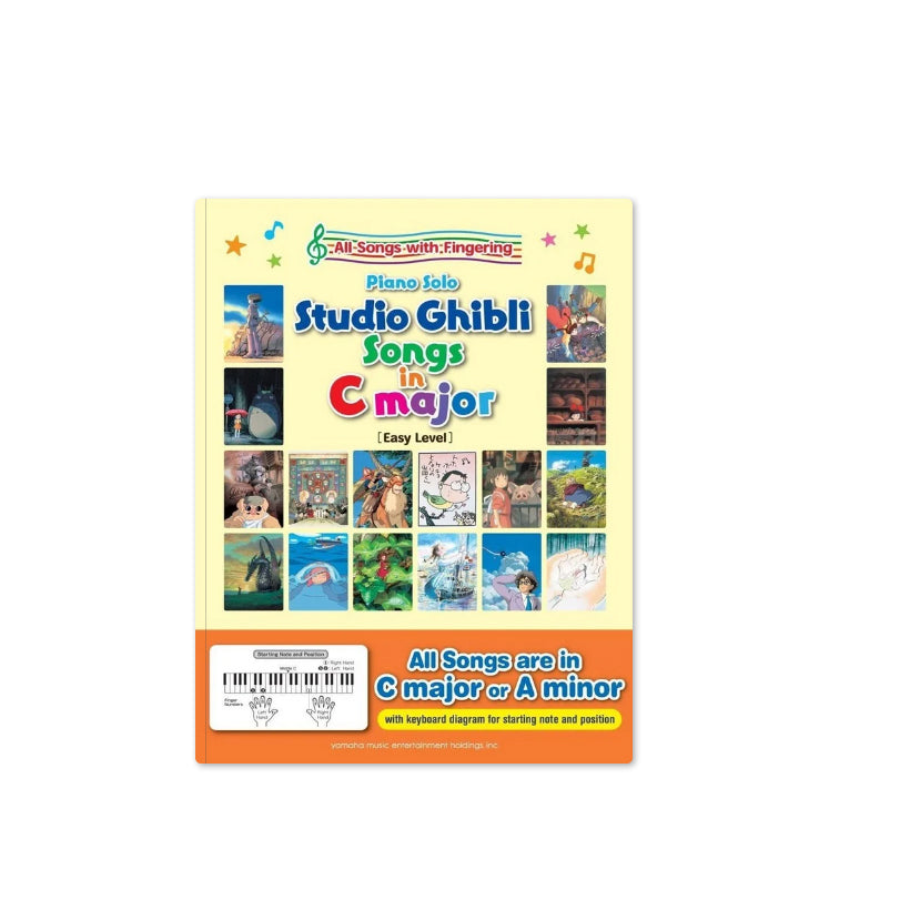 Studio Ghibli Songs in C Major for Piano (Sheet Music)
