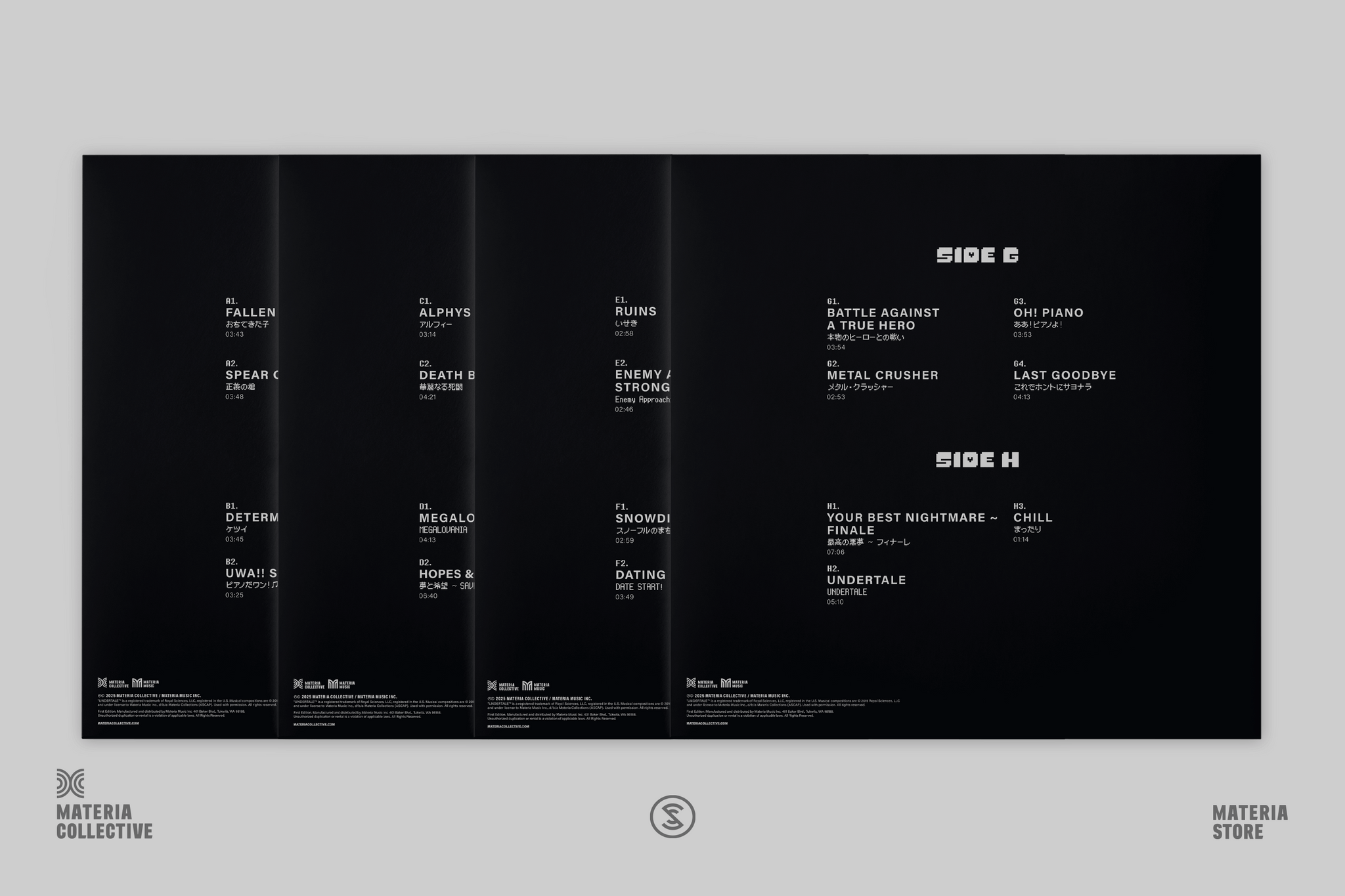 Undertale Piano Collections • 4xLP Box Set – Black Screen Records Undertale Piano Collections • 4xLP Box Set – Black Screen Records