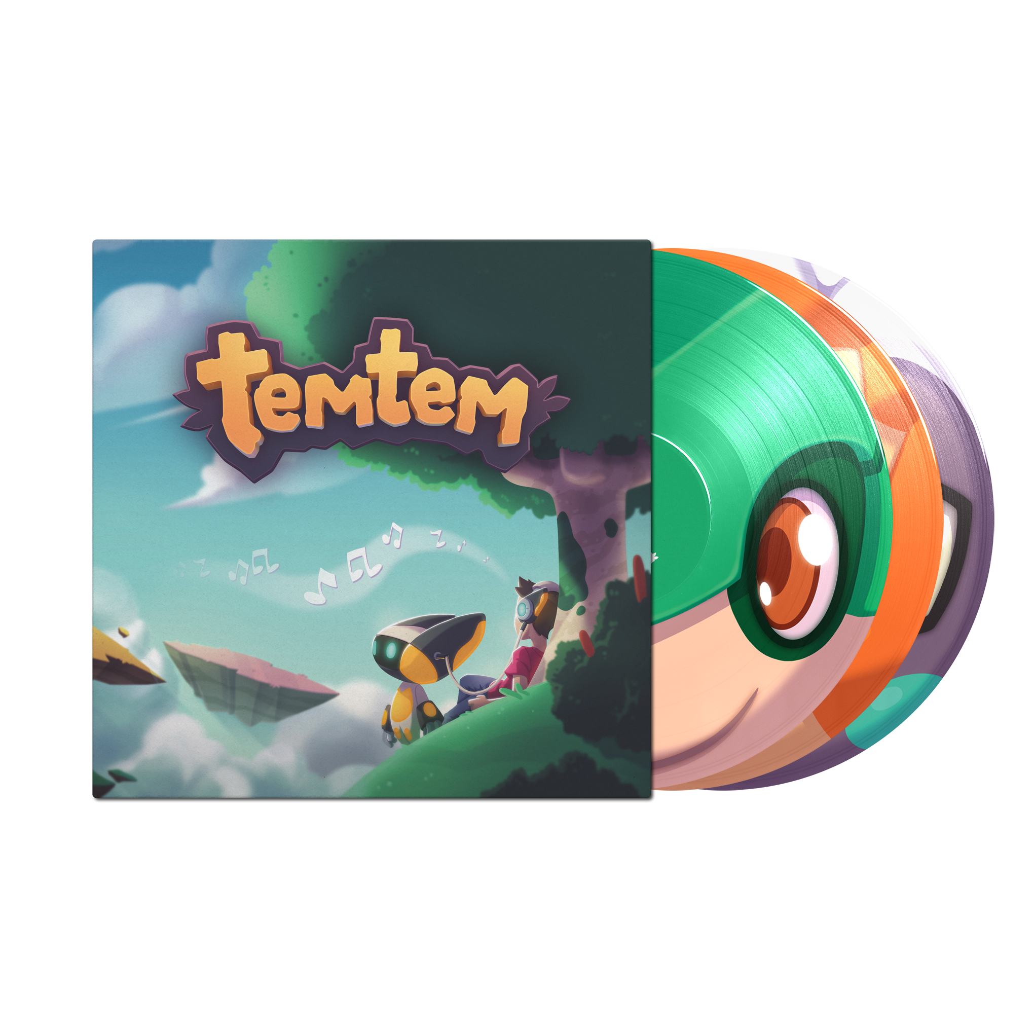 Temtem Picture Disc Vinyl Front Mock-up