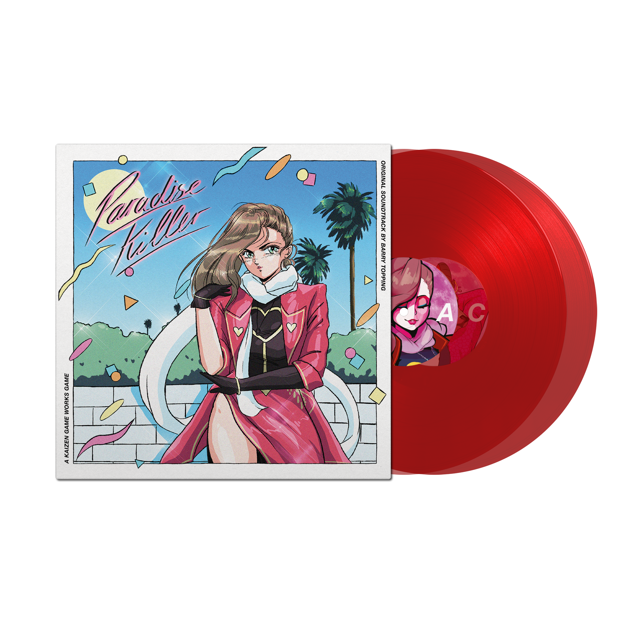 Paradise Killer front outer sleeve and vinyl