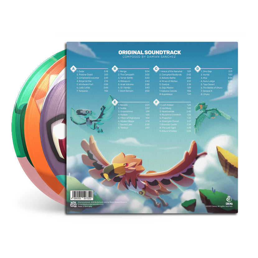 Temtem Picture Disc Vinyl Back Mock-up