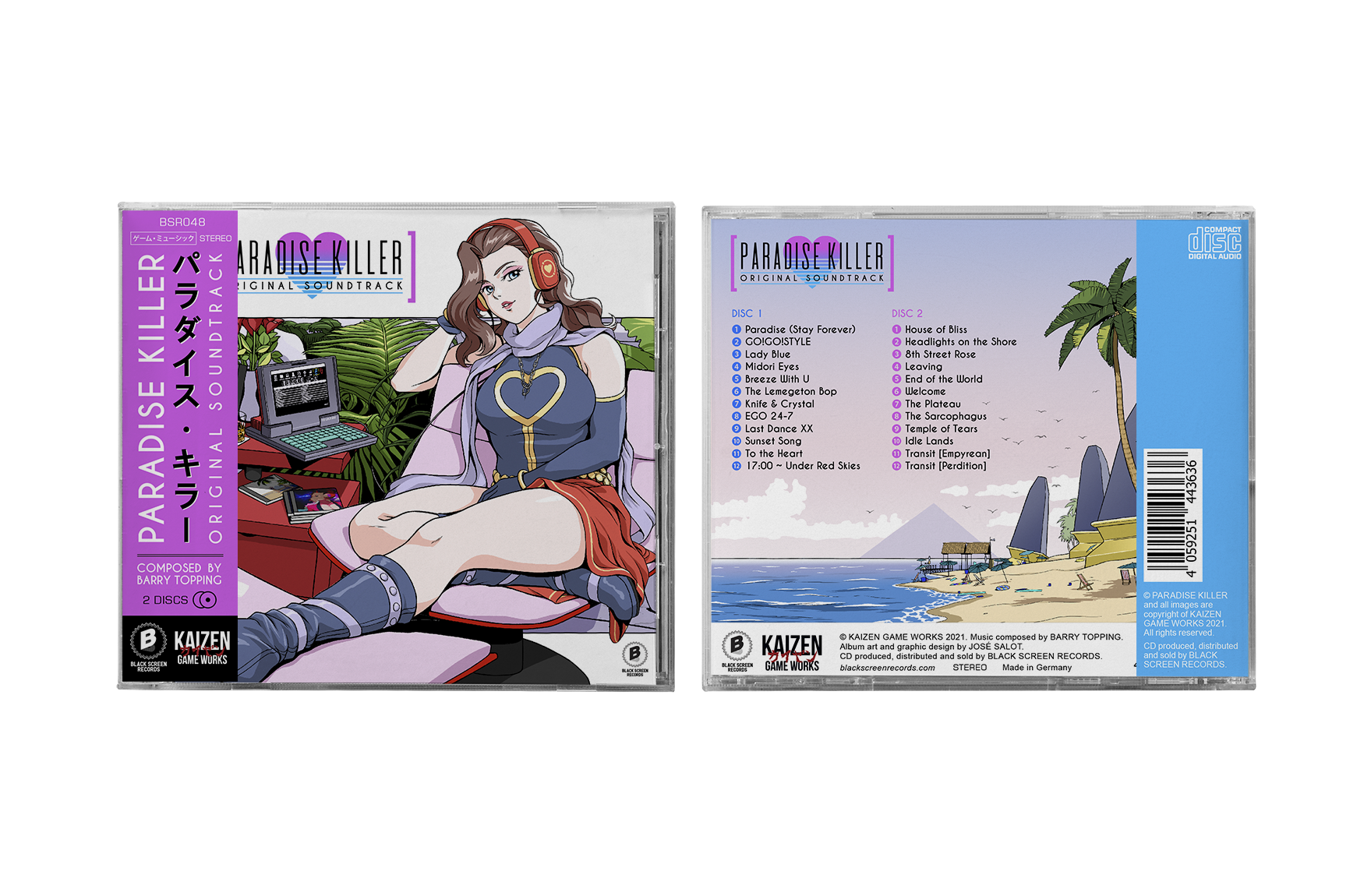 Paradise Killer front and back