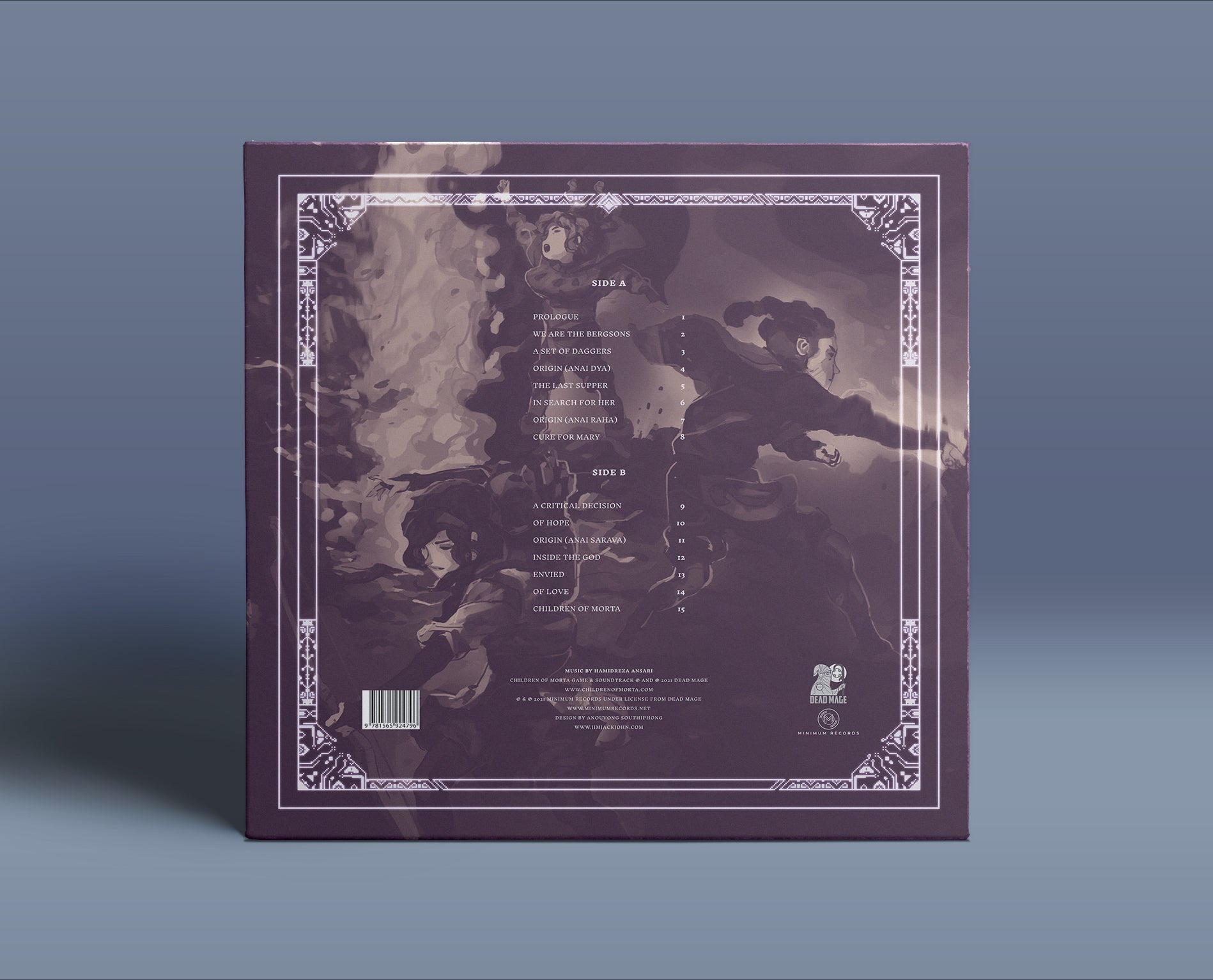 back view of the children of morta vinyl record