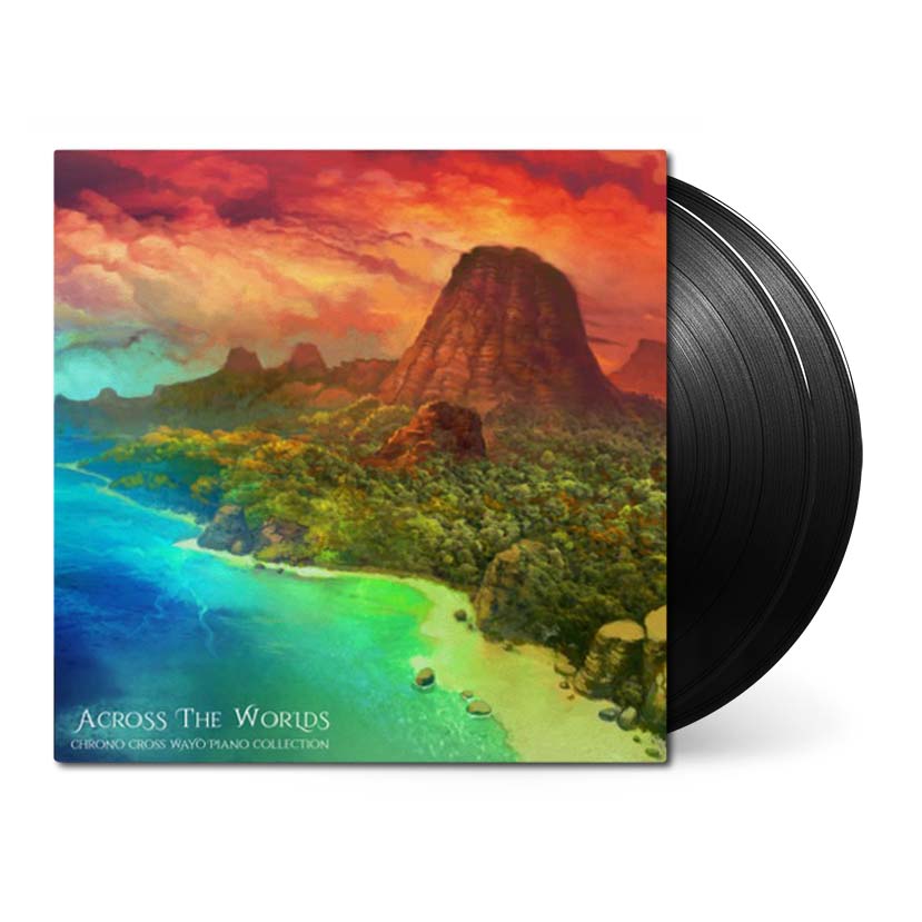 Across the Worlds black double vinyl with front cover