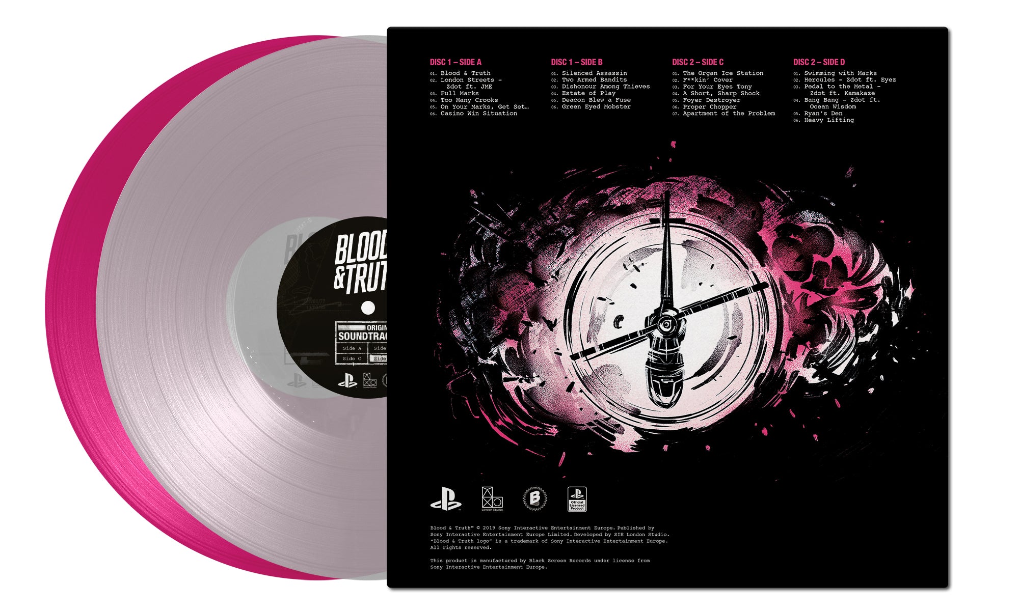 back of the Blood & Truth vinyl record