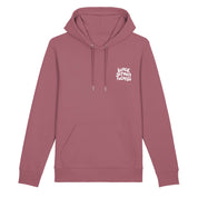 Black Screen Records Logo • Hoodie • Embroidered [Hibiscus]