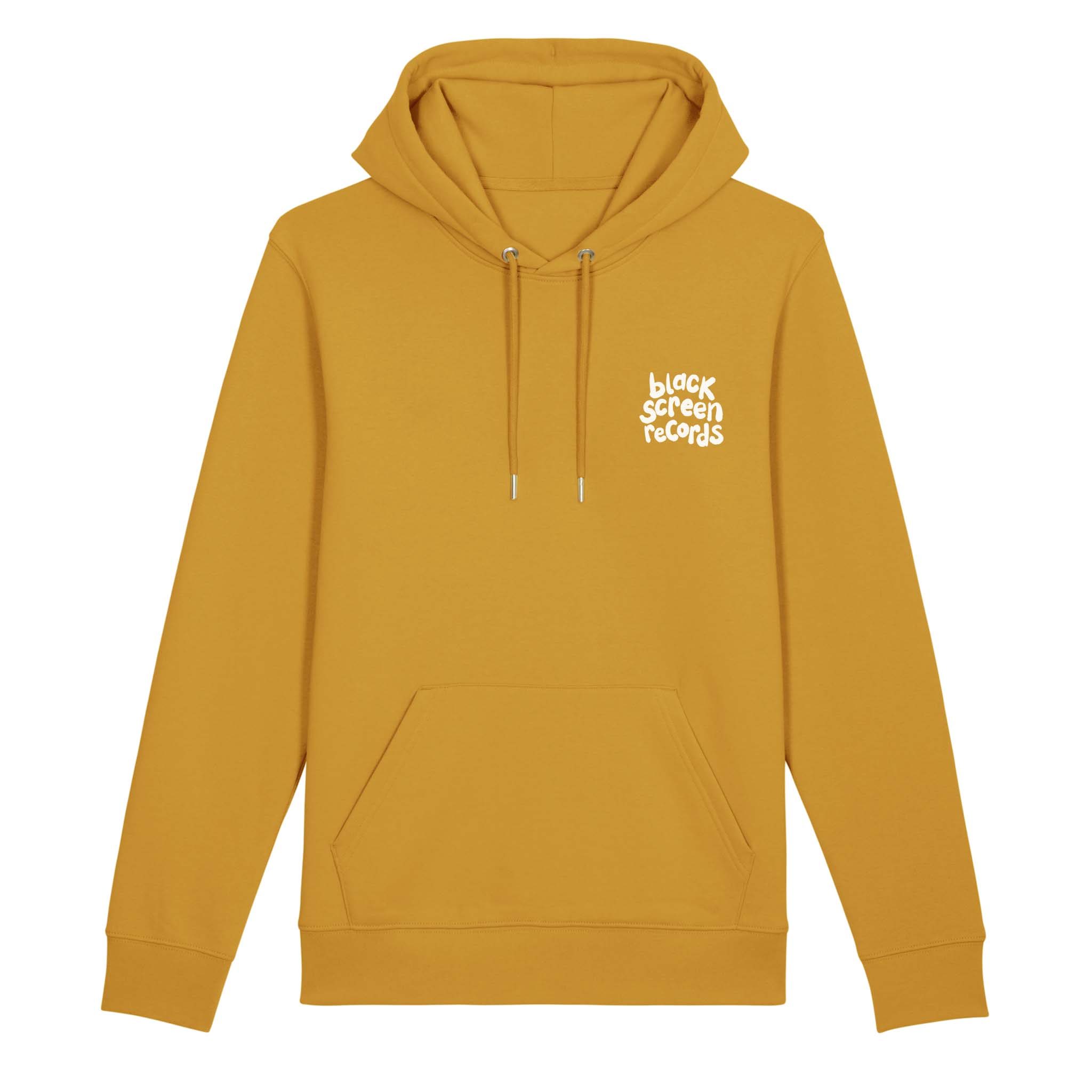 Black Screen Records Logo • Hoodie • Embroidered [Ochre]