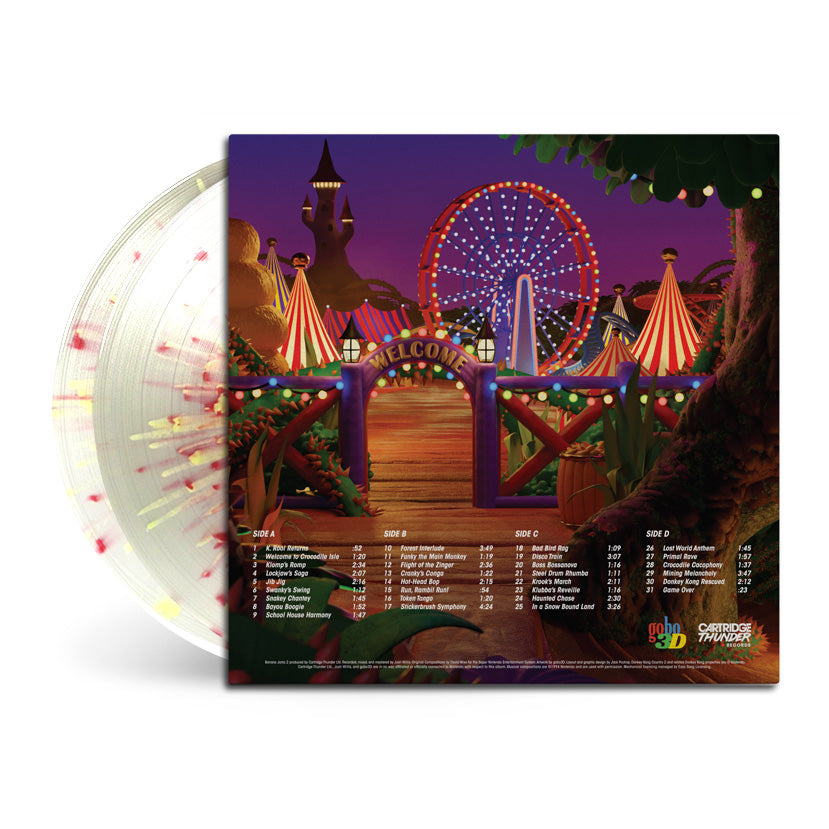 Banana Jamz 2 Cloud Clear Splatter Vinyl Front Mock-up