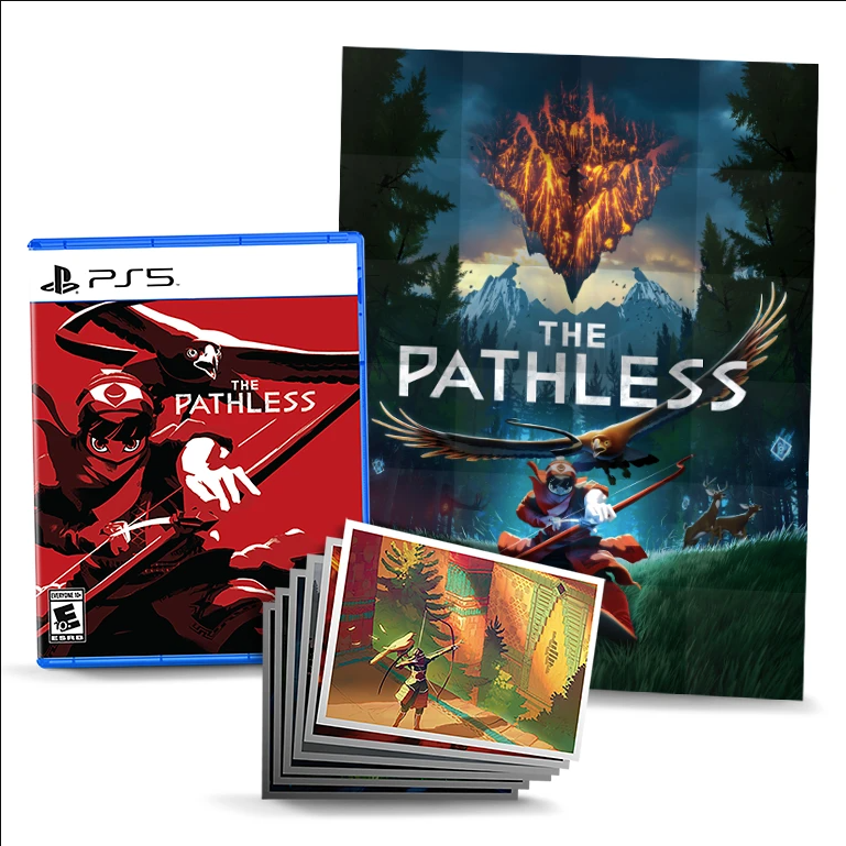 The Pathless PS5 game poster and cards