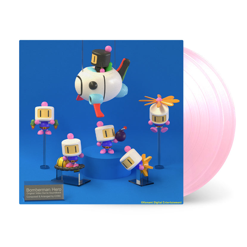 Bomberman Hero OST on Pink Vinyl (Front Cover)