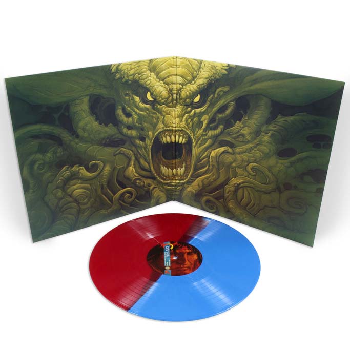 Red vinyl and open gatefold sleeve