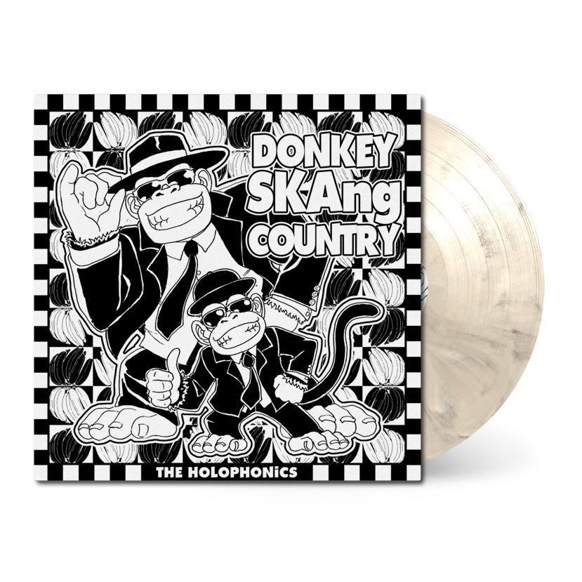 DonkeySkangCountry Front Cover with marbled vinyl