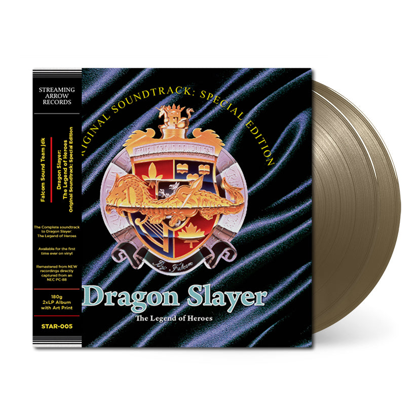 Dragon Slayer on gold vinyl