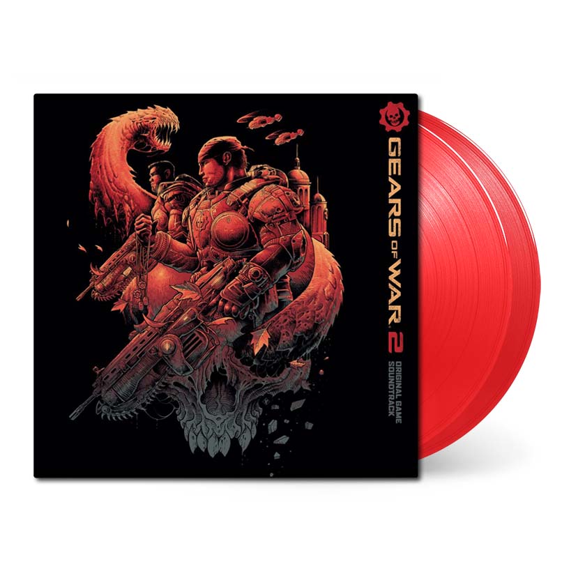 Gears of War 2 Cover with 2xLP Red