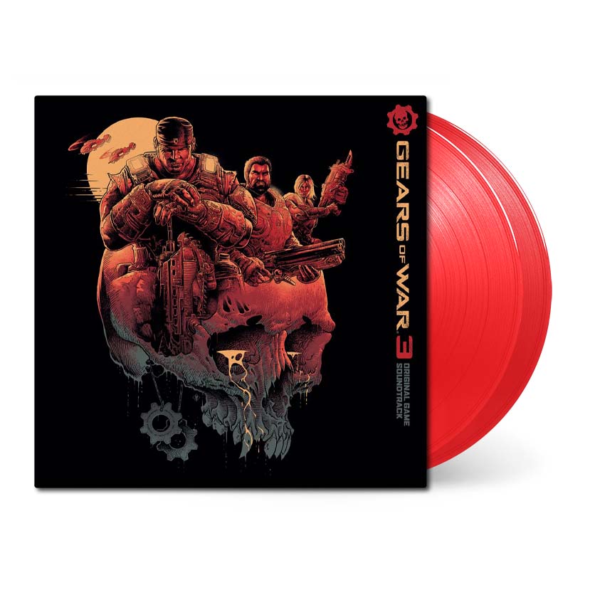 Gears of War 3 Cover with red vinyl