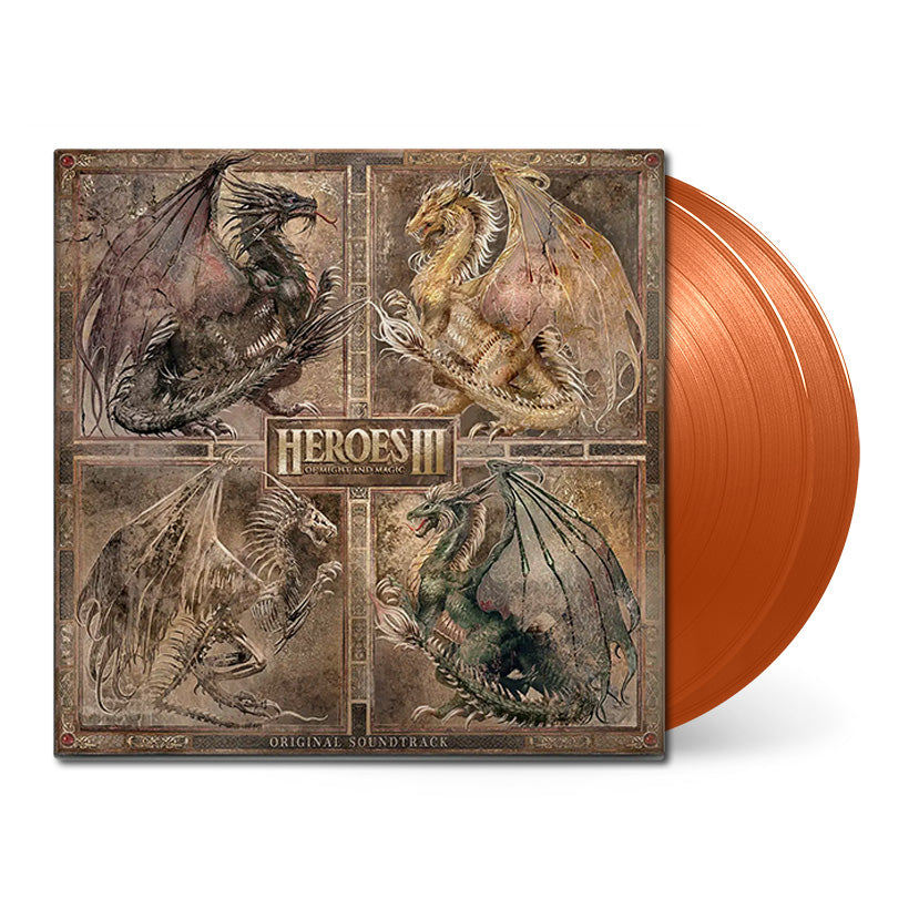 Heroes of Might and Magic III Front Cover Orange Vinyl 