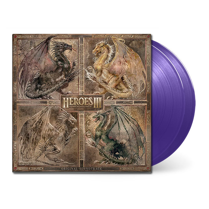 Heroes of Might and Magic III Front Cover Purple Vinyl 