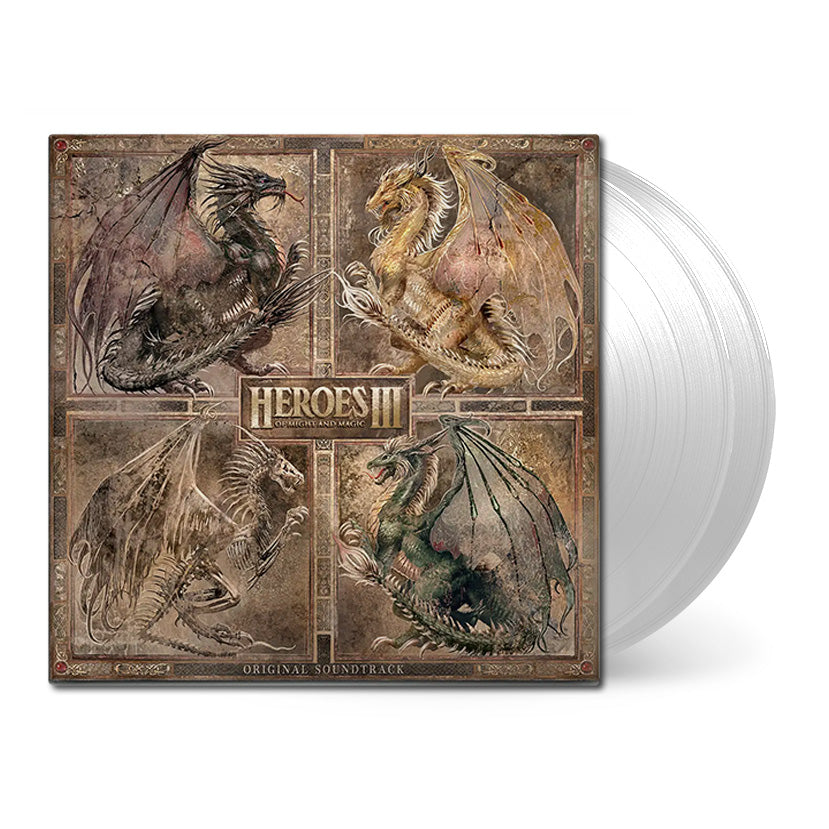 Heroes of Might and Magic III Front Cover White Vinyl 