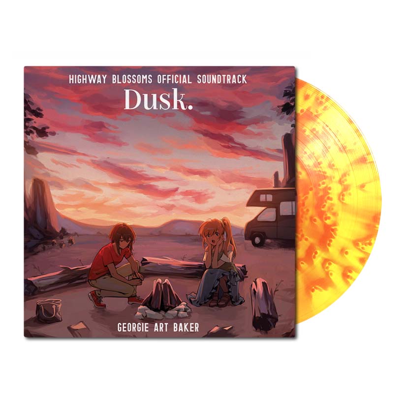 Highway Blossoms on beautiful sunset vinyl