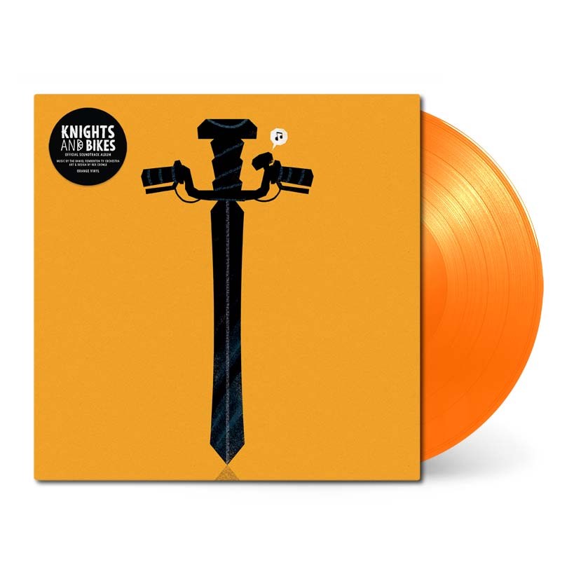 Knights and Bikes Soundtrack on Orange Vinyl with Front Sleeve