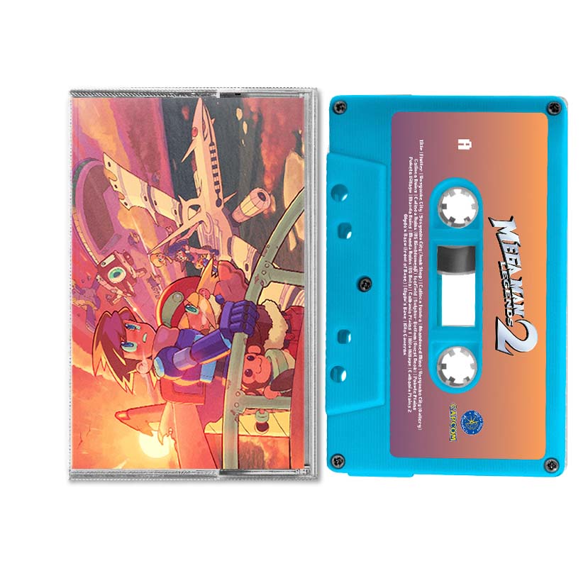 Mega Man Legends 2 on blue cassette tape