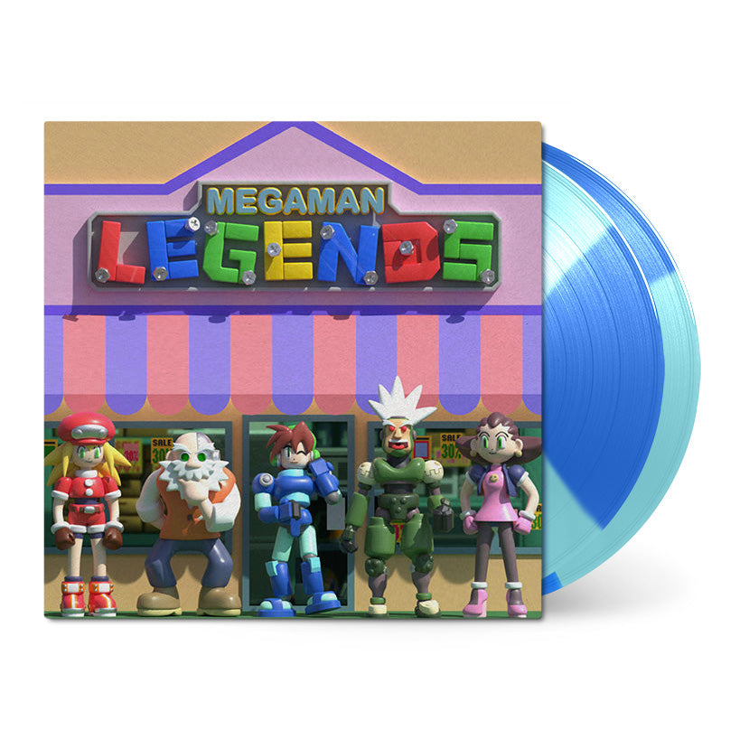Mega Man Legends on blue vinyl