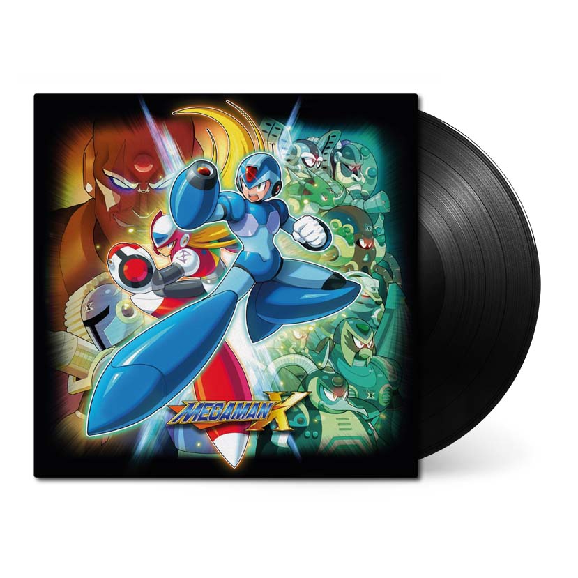 Mega Man X Single Black Vinyl with Front Cover