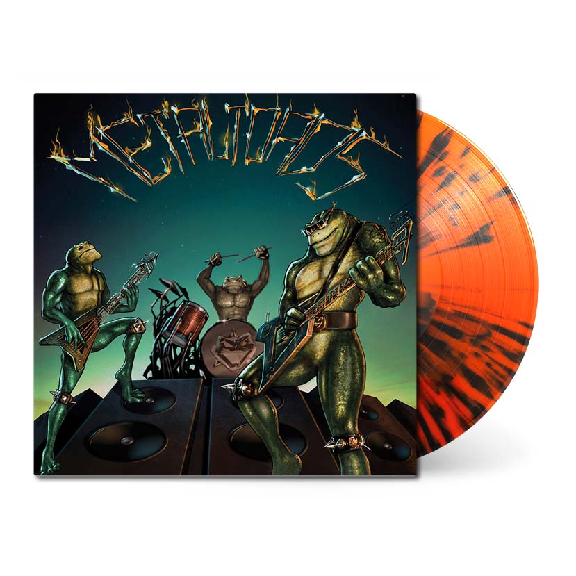black splattered vinyl