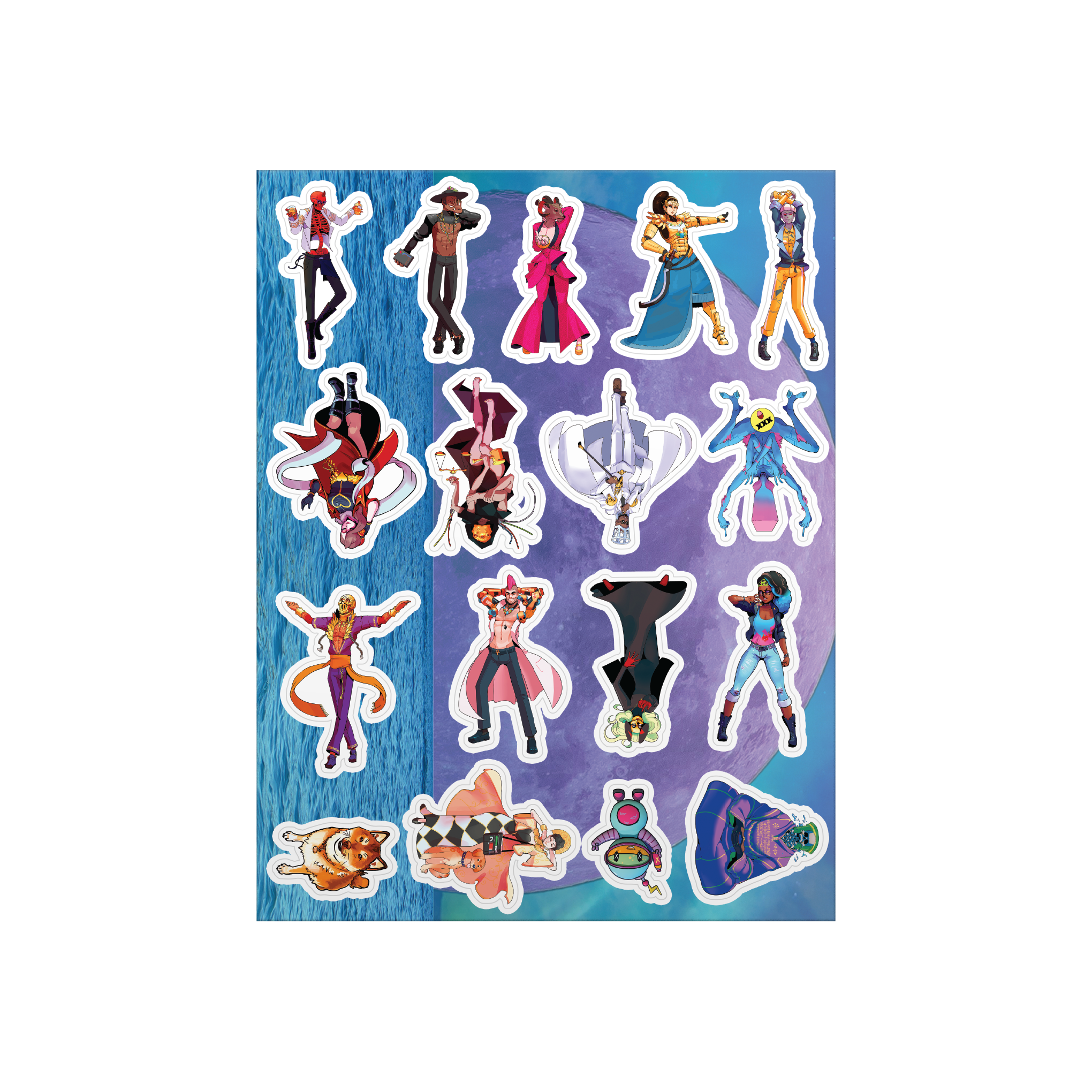 Paradise Killer sticker set