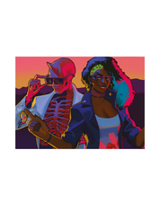 Paradise Killer single poster neon