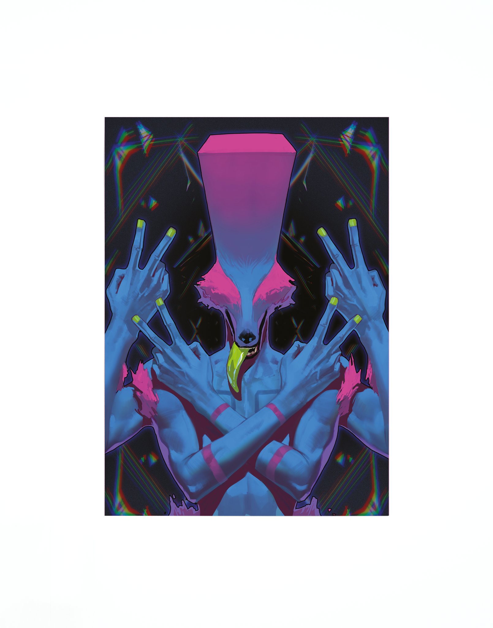 Paradise Killer single poster wolf