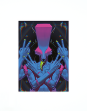 Paradise Killer single poster wolf
