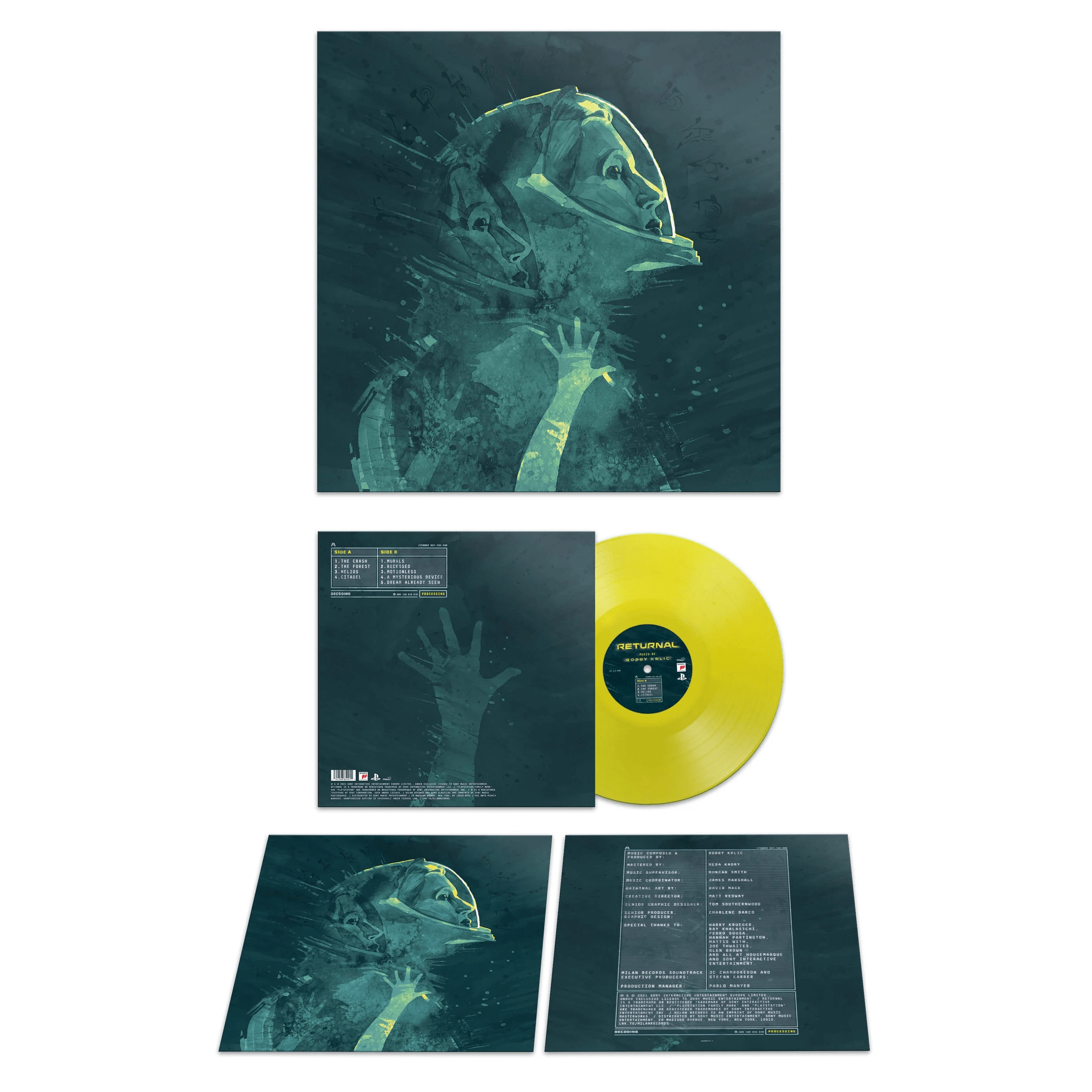 Returnal Front Cover and Inside with Vinyl Neon Yellow