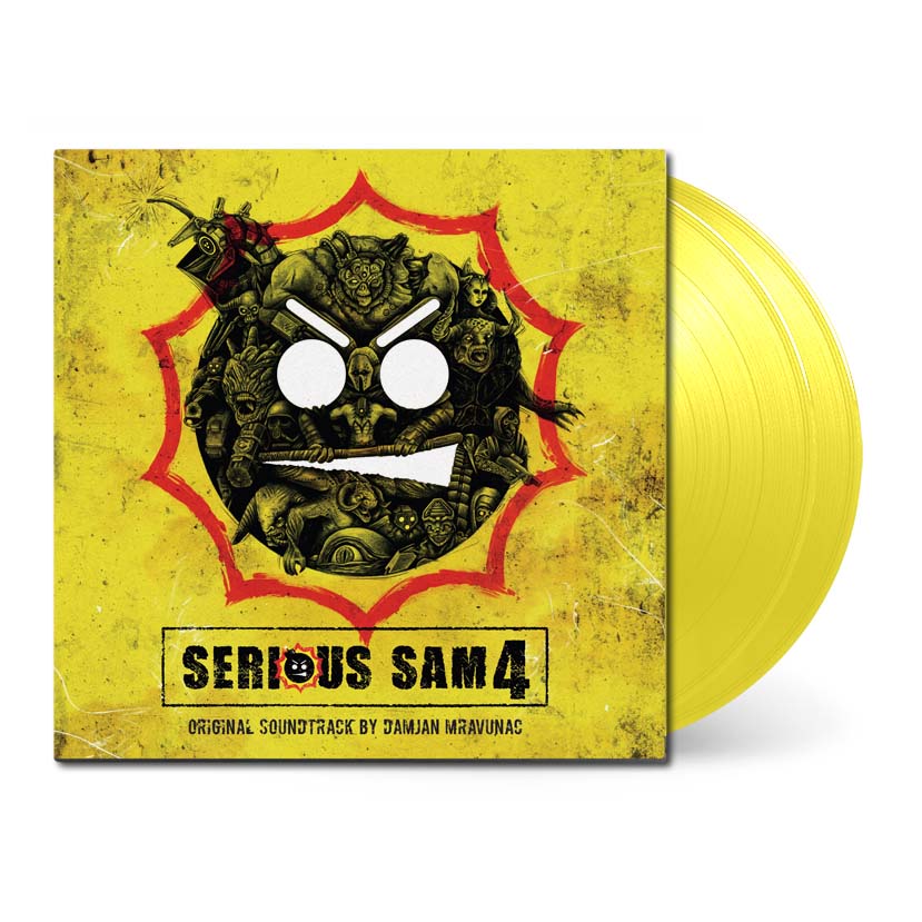 Serious Sam 4 on translucent yellow vinyl