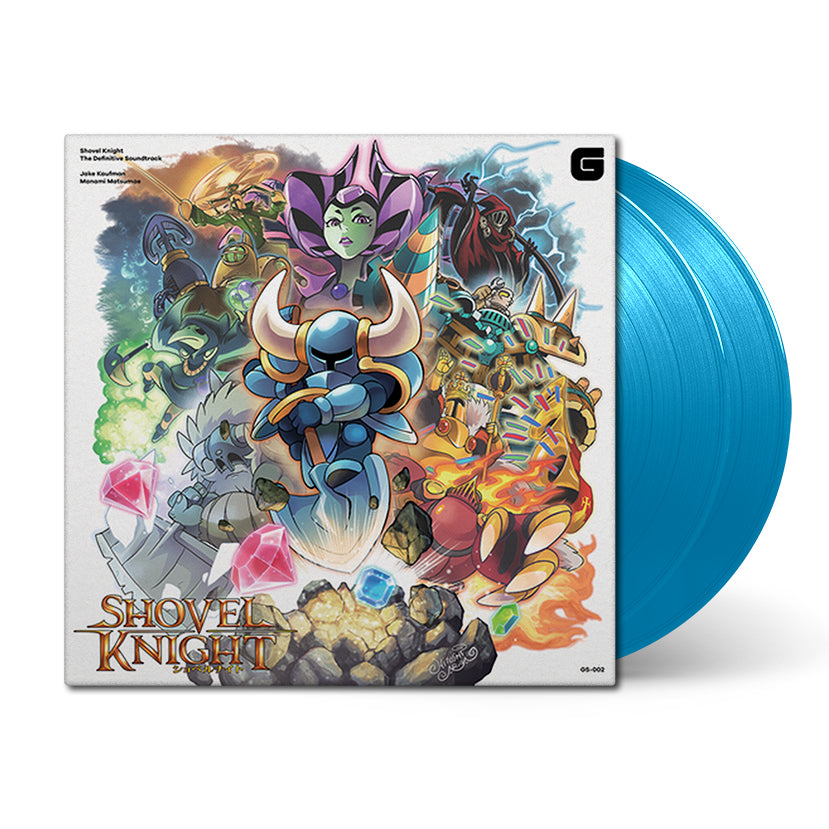 Shovel Knight on blue vinyl