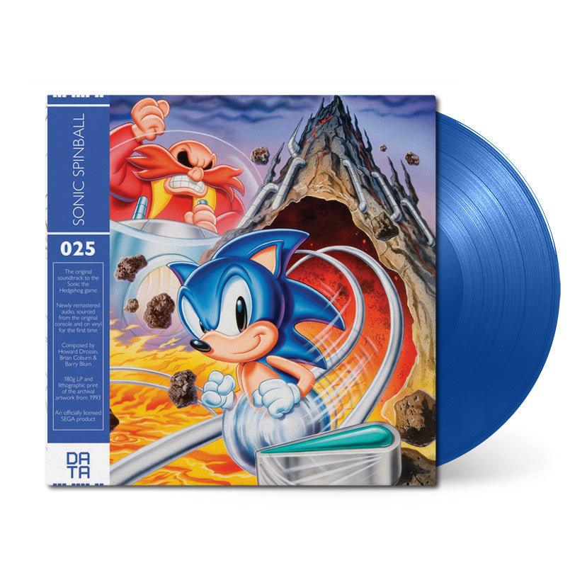 Sonic Spinball front sleeve and blue vinyl