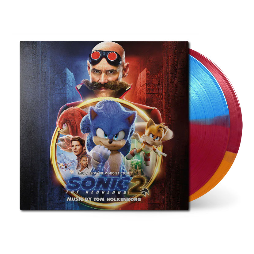 Sonic The Hedgehog 2: Music From The Motion Picture by Tom Holkenborg Colored Vinyl Soundtrack with front cover